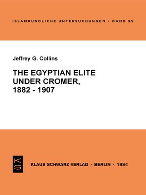 cover image of The Egyptian Elite under Cromer 1882-1907